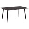 ΤΡΑΠΕΖΙ RAVEN HM18150.02 ΚΕΡΑΜΙΚΟ TOP ΜΕ ΟΨΗ ΜΑΥΡΟ ΜΑΡΜΑΡΟ 160x80x74Υεκ.
