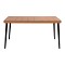 ΤΡΑΠΕΖΙ ΜΕΤΑΛΛΙΚΟ ALLEGRA HM5538 ΜΕ WICKER ΣΕ ΜΠΕΖ ΑΠΟΧΡΩΣΗ & ΓΥΑΛΙ 160X90X78 εκ.