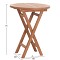 ΤΡΑΠΕΖΙ ΣΚΗΝΟΘΕΤΗ ΣΤΡΟΓΓΥΛΟ ERIS HM18119 ΞΥΛΟ TEAK--ΦΥΣΙΚΟ Φ60x75Υεκ.