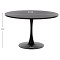 ΤΡΑΠΕΖΙ ΤΡΑΠΕΖΑΡΙΑΣ ROLLO HM9422.12 ΣΤΡΟΓΓΥΛΟ BLACK MARBLE Φ120x74Yεκ.