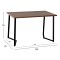 ΤΡΑΠΕΖΙ ΤΡΑΠΕΖΑΡΙΑΣ JAY HM9531 MDF ΚΑΡΥΔΙ-ΜΑΥΡA ΜΕΤΑΛΛΙΚΑ ΠΟΔΙΑ 120x70x76Υεκ.