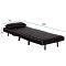 ΠΟΛΥΘΡΟΝΑ ΚΡΕΒΑΤΙ BRAXTON HM8425.03 ΜΑΥΡΟ ΥΦΑΣΜΑ 78x88x78Υεκ.