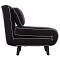 ΠΟΛΥΘΡΟΝΑ ΚΡΕΒΑΤΙ BRAXTON HM8425.03 ΜΑΥΡΟ ΥΦΑΣΜΑ 78x88x78Υεκ.