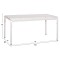 ΤΡΑΠΕΖΙ ΑΛΟΥΜΙΝΙΟΥ RACHEL HM6339.02 ΛΕΥΚΟ 150x80x75Υεκ.