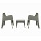 ΣΕΤ LOUNGE ΠΟΛΥΠΡΟΠΥΛΕΝΙΟΥ SLEEK HM21267.05 ΤΡΑΠΕΖΑΚΙ & 2 ΠΟΛΥΘΡΟΝΕΣ-DARK OLIVE GREEN