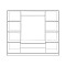 ΝΤΟΥΛΑΠΑ 4ΦΥΛΛΗ ΜΕ 2 ΣΥΡΤΑΡΙΑ AZALEA 200x55.5x180Υ εκ. HM353.01 ZEBRANO