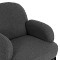 ΠΟΛΥΘΡΟΝΑ AGNES HM9525.21 ΓΚΡΙ ΜΠΟΥΚΛΕ-ΜΑΥΡΑ ΜΕΤΑΛΛΙΚΑ ΠΟΔΙΑ 74x71x83Υεκ.