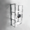 ET 6 Glass rack - chrome  / glass satin