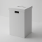 BROWNIE WB  Laundry basket with cover Square - Artificial leather white