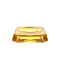 KR STS    KRISTALL Soap dish - Amber