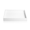 BROWNIE TAB Q  Tray square Artificial leather white