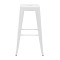 Σκαμπό μπαρ Utopia pakoworld λευκό μέταλλο 42x42x76εκ