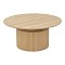 Τραπέζι σαλονιού Opols pakoworld mdf σε  φυσική απόχρωση Φ90x42εκ