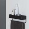 Brix black small ράφι + κρεμάστρα Sealskin
