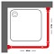 Easy roll mat aluminum βραχίονας μπάνιου γωνιακός Sealskin
