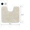 Angora 55x60 off-white πατάκι λεκάνης Sealskin