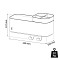 Tiger 2-Store Επιτοίχιο Ράφι με Θήκες και Κρεμάστρες 25 cm Black 800374