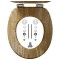 Tiger Hetta Καπάκι Λεκάνης MDF Brown 800589