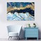 Πίνακας σε καμβά \"Deep Blue\" Megapap ψηφιακής εκτύπωσης 125x80x3εκ.