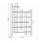 Βιβλιοθήκη Manco Megapap χρώμα λευκό 122x25,5x188εκ.