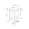 Κομοδίνο Elos Megapap χρώμα λευκό - saphhire oak 30x31,7x55εκ.