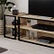 Έπιπλο τηλεόρασης γωνιακό Echo Megapap χρώμα sapphire oak 98x37x45εκ.