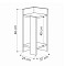 Κομοδίνο Elos Megapap αριστερό χρώμα sapphire oak - ανθρακί 25x27x60εκ.