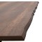 Τραπέζι Walter Megapap Mdf - μεταλλικό χρώμα καρυδί 200x100x75εκ.