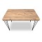 Τραπέζι Roger Megapap Mdf - μεταλλικό χρώμα ακακίας 120x70x75εκ.