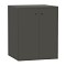 Έπιπλο πλυντηρίου Gray Megapap χρώμα ανθρακί 70x66x90εκ.