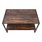Τραπεζάκι σαλονιού Giza Megapap χρώμα rustic καρυδί 90,2x50,3x50,4εκ.