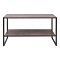 Τραπεζάκι σαλονιού Giza Megapap χρώμα rustic καρυδί 90,2x50,3x50,4εκ.