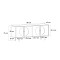 Μπουφές Aureta Megapap χρώμα λευκό - sapphire oak 180x45x75εκ.