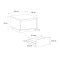 Τραπεζάκι σαλονιού Pura Megapap χρώμα sapphire oak 60x60x40εκ.