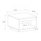 Τραπεζάκι σαλονιού Onda Megapap χρώμα sapphire oak 60x60x40εκ.