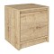 Κομοδίνο Conve Megapap χρώμα sapphire oak 40x35x45εκ.