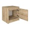 Κομοδίνο Conve Megapap χρώμα sapphire oak 40x35x45εκ.