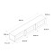 Έπιπλο τηλεόρασης επιτοίχιο Samuel Megapap χρώμα sapphire oak 180x31,4x28,6εκ.