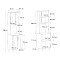 Έπιπλο κουζίνας Kalira 2 Megapap χρώμα λευκό - rota oak 60x40x196εκ.