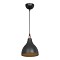 Φωτιστικό οροφής μονόφωτο Lofty pakoworld Ε27 μαύρο Φ18x22εκ