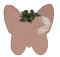 ΧΑΛΙ PUFFY JM7 DARK PINK BUTTERFLY ANTISLIP - 160X160Β  NewPlan