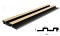 PS PANEL  ΜΕ 3D ΠΗΧΑΚΙΑ F4 RESIDENCE 21/122 mm  NAT.OAK/BLACK NewPlan