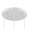 GLOBOSTAR® TRIANGLE 00617 Μοντέρνο Κρεμαστό Φωτιστικό Οροφής με Ντουί 3 x E27 AC 220-240V IP20 - Λευκό - Μ49 x Π49 x Y130cm