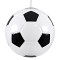 GLOBOSTAR® FOOTBALL 00647 Παιδικό Κρεμαστό Φωτιστικό Οροφής με Ντουί 1 x E27 AC 220-240V IP20 - Λευκό & Μαύρο - Μ25 x Π25 x Υ25cm