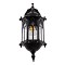 GLOBOSTAR® DARCY 00657 Vintage Φωτιστικό Τοίχου - Απλίκα με Ντουί 1 x E27 AC 220-240V IP20 - Μαύρο - Μ15.5 x Π15.5 x Υ34.5cm