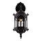 GLOBOSTAR® DARCY 00657 Vintage Φωτιστικό Τοίχου - Απλίκα με Ντουί 1 x E27 AC 220-240V IP20 - Μαύρο - Μ15.5 x Π15.5 x Υ34.5cm