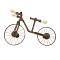 GloboStar® SWIFTWALKER 00659 Vintage Επιτοίχιο Φωτιστικό Απλίκα Τρίφωτο 3 x E27 IP20 Μπρούτζινο & Κόκκινο Μέταλλο - Μ85 x Π29.5 x Υ55cm