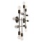 GloboStar® PIPING 00669 Vintage Επιτοίχιο Φωτιστικό Πολύφωτο 12 x E27 IP20 Μπρούτζινο Μέταλλο - Μ78.5 x Π9.5 x Υ64cm