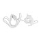 GloboStar® MOUSE 00679 Vintage Επιτραπέζιο Φωτιστικό Πορτατίφ Μονόφωτο 1 x E12 IP20 Λευκό Πλαστικό - Μ12 x Π4 x Υ10cm