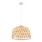 GLOBOSTAR® MANGEA 00716 Boho Κρεμαστό Φωτιστικό Οροφής με Ντουί 1 x E27 AC 220-240V IP20 - Μπεζ - Μ50 x Π50 x Υ34cm
